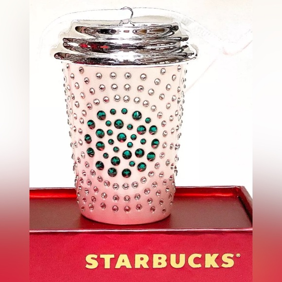 Starbucks Swarovski Crystal Ornament - Picture 1 of 10